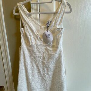 Princess Polly White Eyelet Mini Dress - Size 6